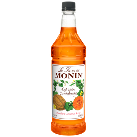 Monin Monin Rock Melon Cantaloupe Syrup 1 Liter Bottle, PK4 M-FR132F